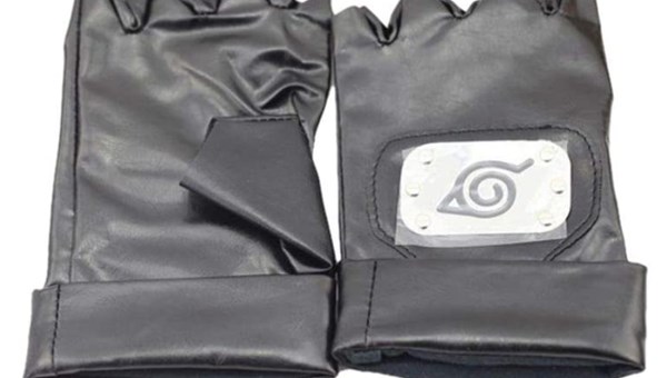 Naruto Kakashi Konoha Leaf Cosplay Glove