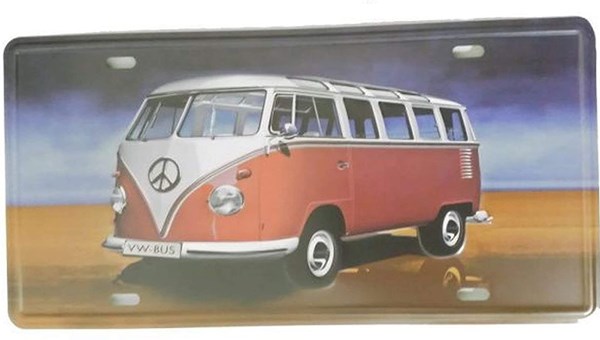 VW Volkswagen Bus tin poster sign plaque